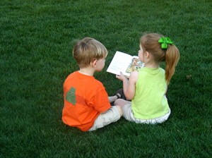 Kids reading