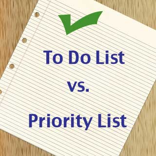 Priority vs. To Do List